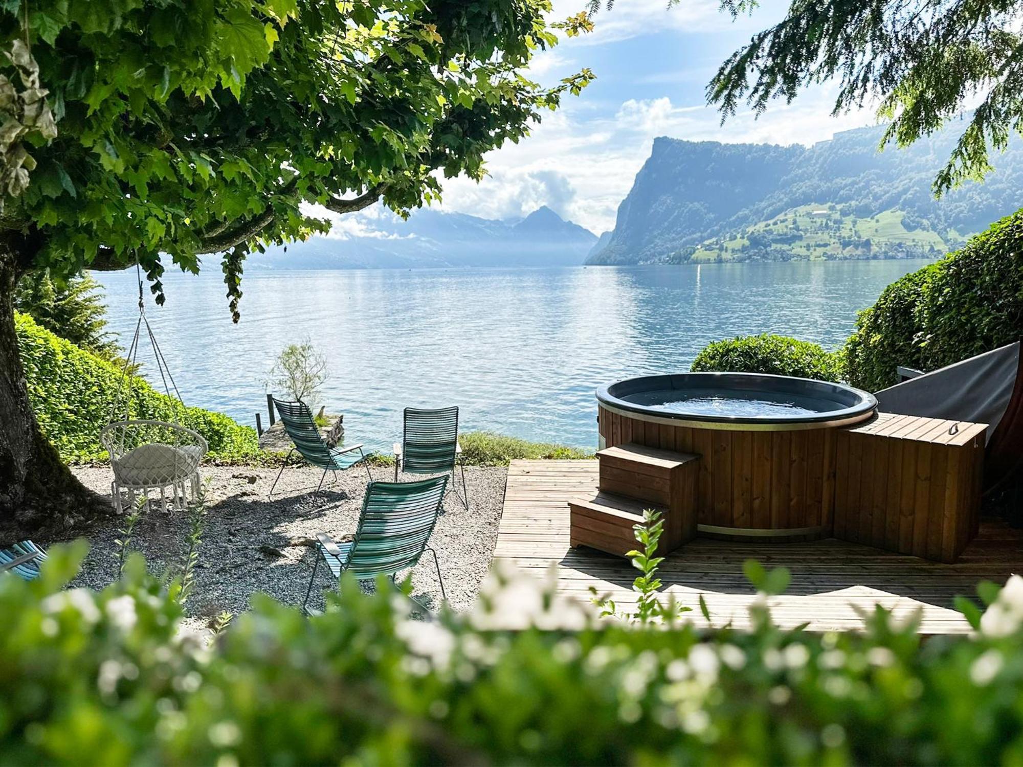 Seehotel Kastanienbaum Luzern Buitenkant foto